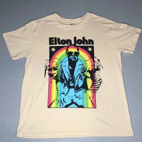 Elton John Official License Graphic Tee - Picture 1 of 4